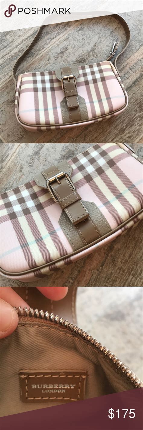 burberry london small pink plaid purse|mini Burberry leather handbags.